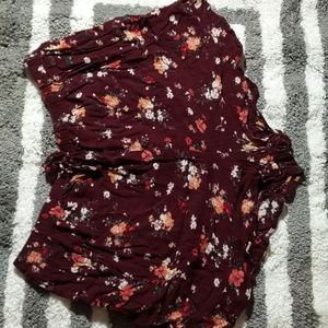 Xhilaration floral elastic waist shorts
